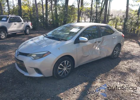 2016 Toyota Corolla Le из США, поврежденный, VIN 2T1BURHE8GC676438